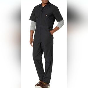 NEW Dickies Women Short Sleeve Coverall Black SZ M (70)